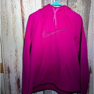 NIKE | WOMENS LONG SLEEVE PULL OVER HOODED GRAPHIC POCKET SWEATSHIRT XL